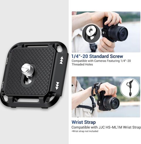 2 Pack Arca Swiss Quick Release Plate & Clamp V3, 38mm Camera Mount Plate with 4-Sided QR, Aluminum for Tripod Monopod Strap in Saudi Arabia