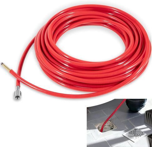64348 70' of 5/16" Cable Assembly with Sheath & Couplings Fit for Ridgid K9-204 Flexshaft Drain Cleaning Machine for 2" to 4" Pipe in Saudi Arabia