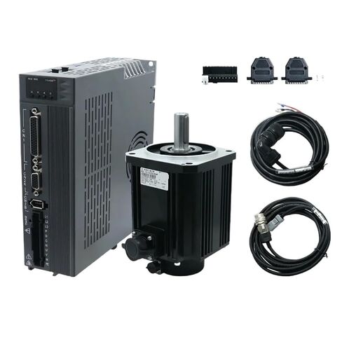 1pcs Servo Motor 2.3kw Servo Driver 17bit Absolute Encoder AC 220V 14.64Nm Support(750W with Brake) in Saudi Arabia