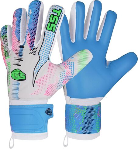 Soccer Goalie Goalkeeper Gloves for Adult &Youth high Performance Soccer Gloves with Pro-Teck Finger Spine Protection Premium Latex Strong Grip for Toughest Saves (Multi) in Saudi Arabia