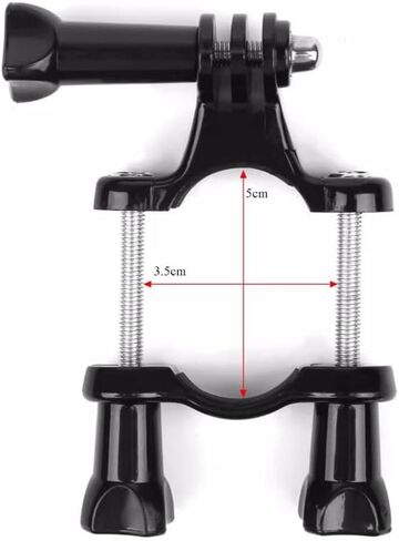 Reflex Camera Bike Handlebar Pole Clamp Mount Compatible with Go Pro Hero 13-5, Session, Insta 360 - Durable, Adjustable Action Camera Mount in Saudi Arabia