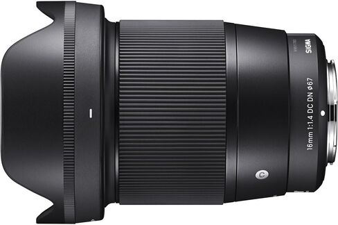 مجموعة عدسات سيجما 16 ملم f/1.4 DC DN المعاصرة لـ Sony E Mount (MFR Part # 402965). مثالية للصور الاحترافية وحفلات الزفاف والمغامرات الداخلية والخارجية والحياة البرية والسفر واستخدام الصور + الملحقات in Kuwait