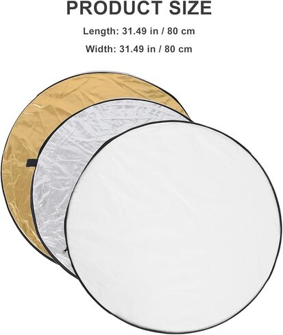 NOLITOY Collapsible Photography Reflector Light Diffuser Portable Round Camera Flash Reflector for Professional Photo Lighting and Video Studio Use in Saudi Arabia