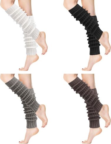 Jspupifip Women Ballet Leg Warmers, 80s Cable Knit Long Legwarmers for Girls, Extra Soft Leg Warmer for Yoga Ballet Dance in Saudi Arabia