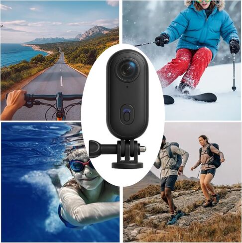 كاميرا POV Camera Pro، كاميرا التقاط POV مقاومة للماء 4K Pro، كاميرات الجسم 4s مع تسجيل الصوت والفيديو، زاوية واسعة 170 درجة، للسباحة وركوب الدراجات على الجليد (256G، 4K-أسود) in Saudi Arabia