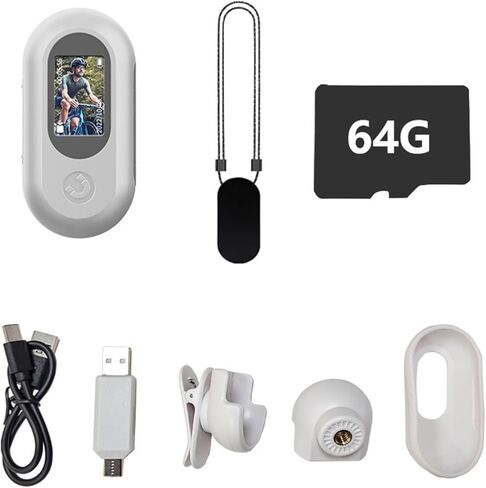 Portable Digital Camera - 1080P Resolution, Lightweight - Ideal for Travelers, Wearable for Hiking in Saudi Arabia