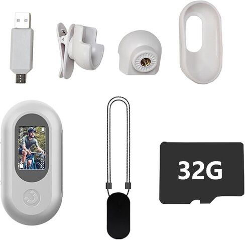 Portable Digital Camera - 1080P Resolution, Lightweight - Ideal for Travelers, Wearable for Hiking in Saudi Arabia