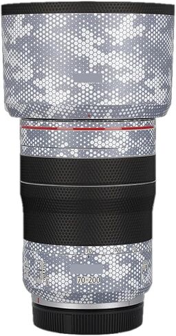ملصق جسم عدسة الكاميرا لـ Canon RF 70-200mm F4 L is USM طبقة تغليف من الفينيل مضادة للخدش معطف واقي مزخرف 70-200 4 (أبيض غير لامع) in Kuwait