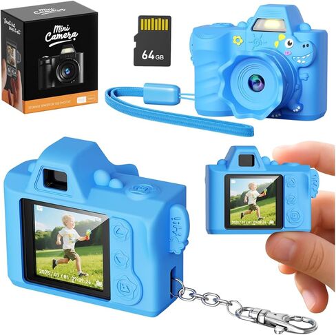 Hard Wearing Camera with 64GB Memory 64MP Photo Resolution Rechargeable Battery Ergonomic Plan for Juvenile Photographers Outdoor Ready Elastomer Camera in Saudi Arabia