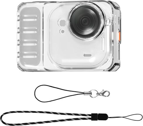TPU Protective Cover for Insta360 Go Ultra Action Camera Sleeve with Lens Cap Cover Accessories (Transparent) in Saudi Arabia
