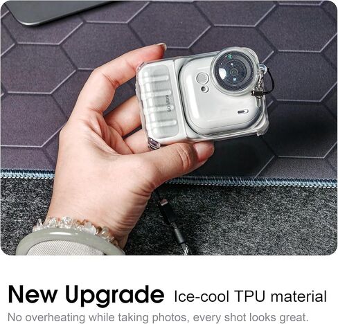 TPU Protective Cover for Insta360 Go Ultra Action Camera Sleeve with Lens Cap Cover Accessories (Transparent) in Saudi Arabia