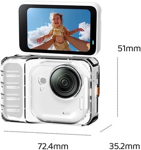 TPU Protective Cover for Insta360 Go Ultra Action Camera Sleeve with Lens Cap Cover Accessories (Transparent) in Saudi Arabia
