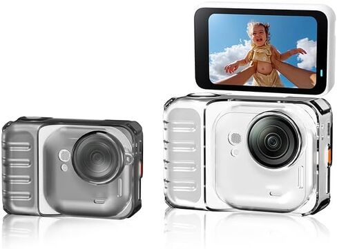 TPU Protective Cover for Insta360 Go Ultra Action Camera Sleeve with Lens Cap Cover Accessories (Transparent) in Saudi Arabia
