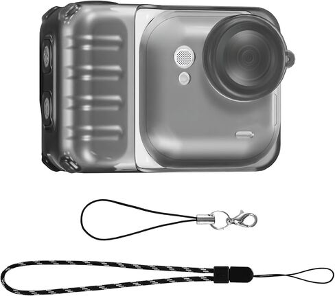 TPU Protective Cover for Insta360 Go Ultra Action Camera Sleeve with Lens Cap Cover Accessories (Transparent) in Saudi Arabia