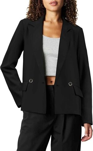 Allegra K Blazers لأعمال المرأة غير الرسمية مزدوجة الصدر ، بدلة مكتب العمل الطويل الأكمام in Saudi Arabia