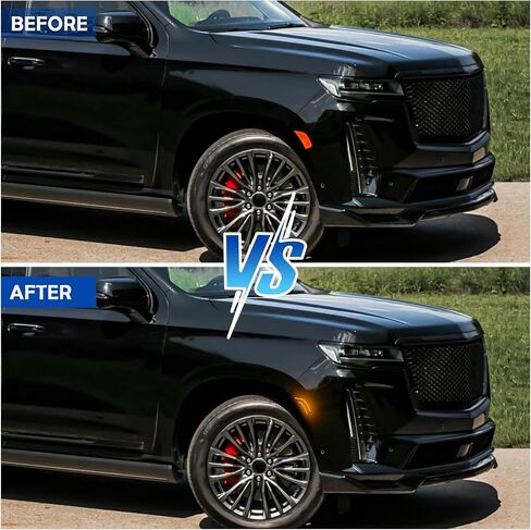 مصباح LED Side Marker Lights متوافق مع 2021 2022 2023 2024 Yukon/Yukon XL/Yukon Denali/Tahoe/Suburban/Escalade/Escalade ESV ، 2pcs الأضواء الجانبية الأمامية (مصابيح دخان بيضاء) in Saudi Arabia