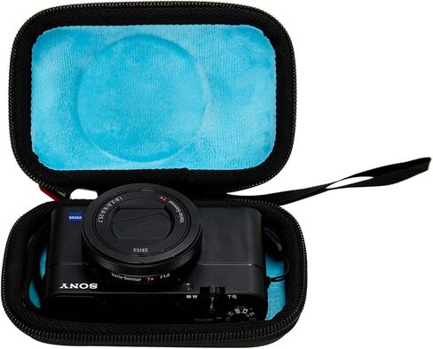 حافظة غطاء تخزين NC BTOPCASE لهاتف Sony RX100 II III IV V VA VI VII ZV-1 HX-99 / Canon PowerShot SX740 HS SX730 HS SX720 HS / G7X Mark II III كاميرا رقمية (الجراب فقط) (أسود ورمادي من الداخل) in Saudi Arabia
