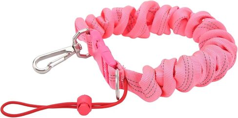 Diving Camera Lanyard, Stainless Steel Spring Coiled Strap, Orange, Durable and Quick Release - Secure Underwater Use, Easy Attachment, Ideal for Diving and Snorkeling in Saudi Arabia