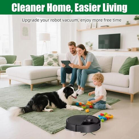 طقم قطع غيار 18 قطعة 405/505 لمكنسة iRobot Roomba Plus 405/505 Combo Robot - تتضمن فرشاة رئيسية واحدة، 4 أكياس غبار، 4 وسادات ممسحة، 4 مرشحات، 4 فرش جانبية، 1 أداة تنظيف in Kuwait