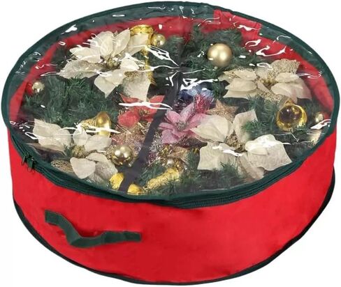 Weatherproof Life Ring Storage Bag – Life Ring Cover Holds 2 Lifebuoys + Rescue Gear – UV Resistant, Waterproof, Cold-Resistant – Double Zipper, Handle & Hook – for Pools, Water Parks, Docks, Boats in Saudi Arabia