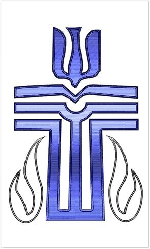 ملصق CafePress Presbyterian Cross مستطيل الشكل، ملصق ممتص للصدمات للسيارة in Kuwait