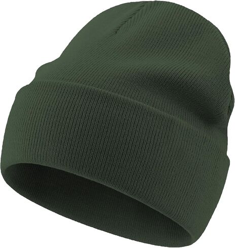 100% Cotton Beanie Lengthen Cuffed Beanies Knit Winter Hats for Men Women Soft Warm Ski Hat Unisex Knitted Skull Cap in Kuwait