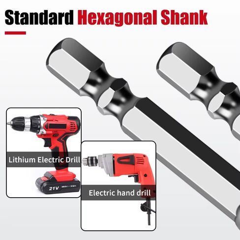 1pc 6mm Eccentric Drill Bit - 4-Flute Serrated Design with Hex Shank for Dry Drilling Ceramic Tiles, Glass, Marble, Concrete, Stainless Steel and Hard Plastics in Saudi Arabia