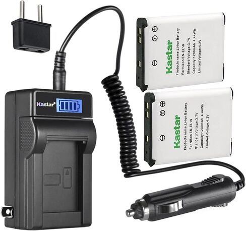 شاحن بطارية تيار متردد LCD من Kastar EN-EL19 متوافق مع كاميرات Nikon Coolpix S4400، Coolpix S5200، Coolpix S5300، Coolpix S6400، Coolpix S6500، Coolpix S6600، Coolpix S6700، Coolpix S6800 in Saudi Arabia