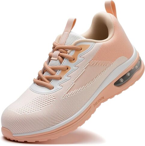 Steel Toe Shoes for Women Lightweight Breathable Safety Work Sneakers Non Slip Puncture Proof Utility Slip On Footwear for Industrial Construction in Saudi Arabia