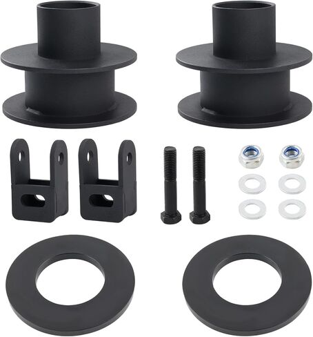 3" Front Leveling Kit Compatible with 2005-2024 Ford F250 F350 Super Duty 4WD, 3 inch High-Strength Steel Coil Spring Lift Spacers with Shock Mount Extenders & Sound Isolator in Kuwait