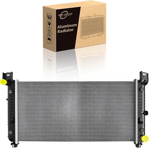 CU2370 من الألومنيوم الرادياتير الملاءمة لـ Chevy Silverado 1500/2500/3500 4.8L 5.3L 6.0L V8 ، Suburban ، Tahoe ، GMC Sierra ، Yukon ، Cadillac Escalade ، Hummer H2 - Automatic | OE FIT | 26mm سماكة الأساسية in Kuwait