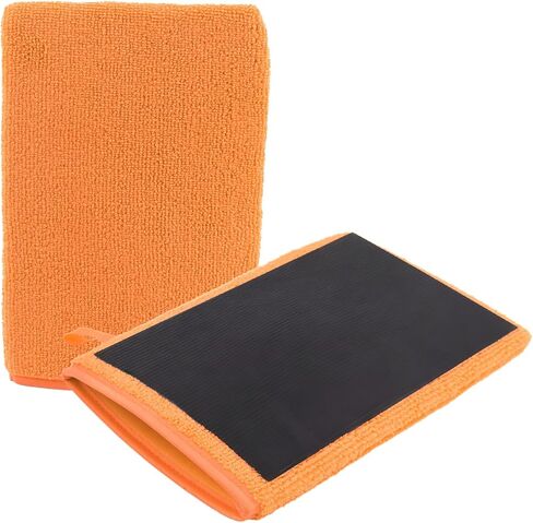 2pcs Car Clay Mitt Auto Details ، Mitt clay bar soft for cleaning refaces ، anti carch accsities clays for cars bare to legl in Kuwait