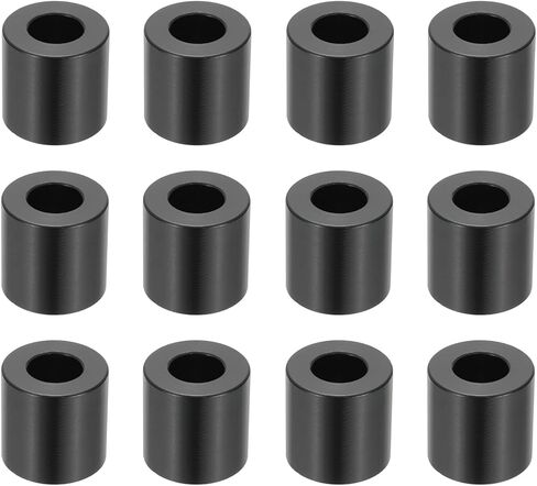PATIKIL 12PCS Aluminum Spacers, 1/2 x 1 Metal Spacers Aluminum 1 L Spacer Screw Standoff Round Unthreaded Standoff Bushing for 5/16inch Screw Bolts, Silver in Saudi Arabia