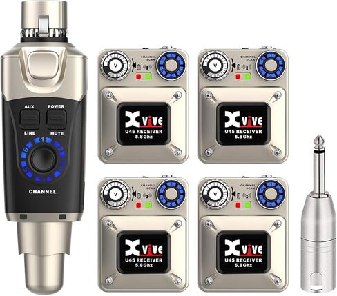Xvive U45R2 Wireless in-Ear Monitor System with Two Receivers (5.8 GHz) in Saudi Arabia