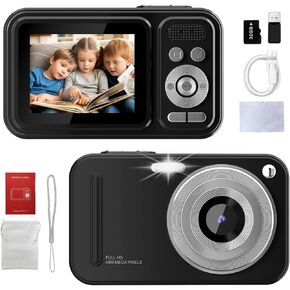 Entry Level Digital Camera 2k, 48 Million Pixels, 32GB Memory, Anti Shake 2.4-inch Screen, Multiple Different Filters (Pink) in Saudi Arabia