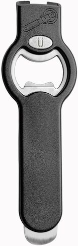 2-in-1 Magnetic Soda Can & Beer Bottle Opener-Dual Magnets for Fridge & Cap Catcher, Heavy Duty Stainless Steel, Perfect for Big Hands,Long nails, RV, Bartender, Gift for Father, Black, Openpro 2 Pack in Saudi Arabia