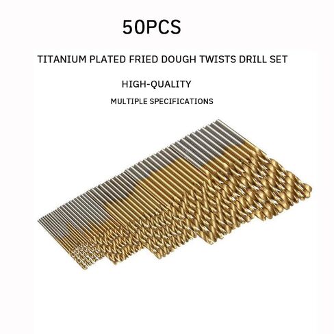 50 قطعة التيتانيوم مطلي تويست بت مجموعة 1-3 مللي متر الحفر الصغيرة الحفر مجموعة الحفر لتقوم بها بنفسك نجار العين بت in Saudi Arabia