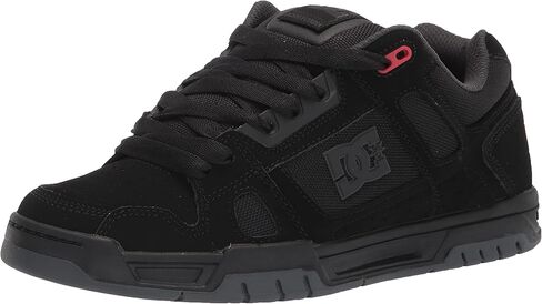 DC Shoes Men's Stag Low Top Skate Shoe, Grey/Gum, 7.5 in Saudi Arabia