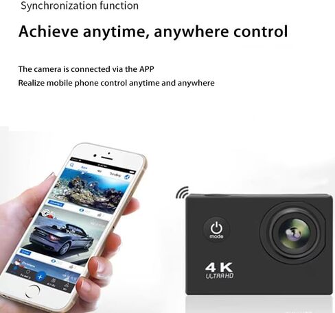 Action Camera for Yamaha YZF R1 2004-2006, with 4K Recording Support, EIS Sports Helmet Motorcycle Camera, Loop Recording, Time-Lapse, Playback,C White in Kuwait