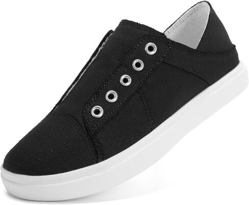 STQ Slip On Classic Casual Shoes Women Comfort Fashion Canvas Sneakers in Saudi Arabia