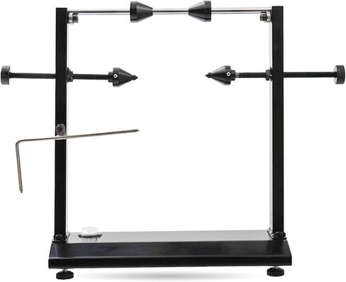 Motorcycle Wheel Balancer with Adjustable Centering Cones and Truing Pointer, Deep Black (D with Pointer) in Saudi Arabia