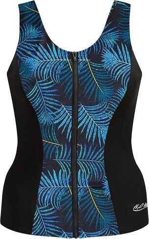 Princess Seam Zippered Top Swimsuit in Kuwait