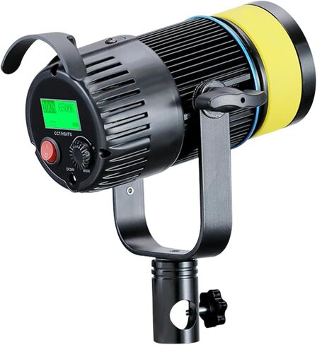Gugxiom 15W RGB LED Video Light, 2700K-6500K Full Color 1500LM 5500lux CRI96+ COB Continuous Output Lighting, 4 Scenes, for Video Recording, Photography (US Plug) in Saudi Arabia