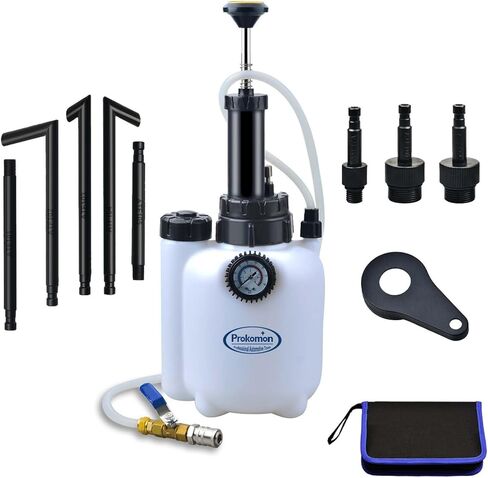 Prokomon 3 Liters Fluid Transfer Pump Tool with 13pcs ATF Adapters,Transmission Fluid Pump for Automotive Oil Filling Filler System,Manual ATF Fluid Transfer Pump for Oil in Kuwait