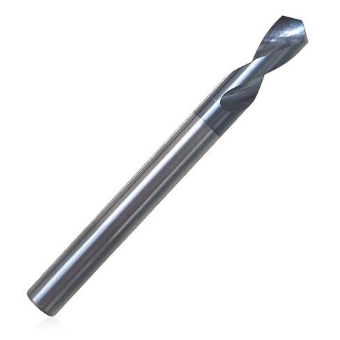 1/4" Carbide Spotting Drills, 2-1/2" Overall Length, 2 Flute, 120 Degree, 1/4" Shank Diameter, 3/4" Flute Length, AlTiN Coated, Spot Drill in Saudi Arabia