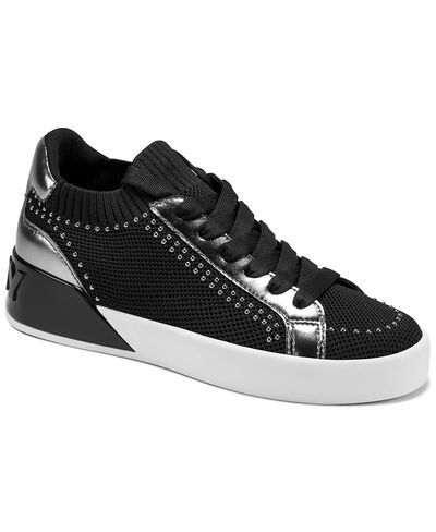 DKNY Womens Mallory Studs Lace Up Sneaker in Saudi Arabia