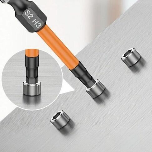 Hex Head Allen Wrench Drill Bit Set 20pcs (Metric&SAE), 1/4" Hex-Shank S2 Steel Hex Bits Set, CNC Machined Tips with Magnetism, 2" Long with Storage Box in Saudi Arabia