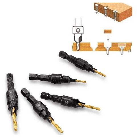 11PCS Countersink Drill Bit Set, Counter Sink Drill Bit for Wood, Wood Working Tools and Accessories, Hexagonal Shank Countersunk Drill Bits for Woodworking, Screw Hole Enlargement & Drill Bits in Saudi Arabia