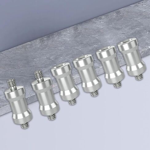 Tripod Mounting Adapter Screw High Strength 6061 Aluminium Seamless 1/4 to 3/8 Inch Conversion for Professional Photography Universal Light Stand in Saudi Arabia
