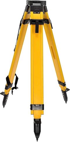 Aluminum Survey Tripod for Precision Instruments with Quick Lock Leg System and Flat Top Support (Yellow & Black) in Saudi Arabia